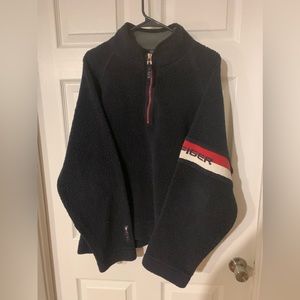 Men’s Vintage Tommy Hilfiger fuzzy quarter zip sz XL. No rips or stains! Rare!